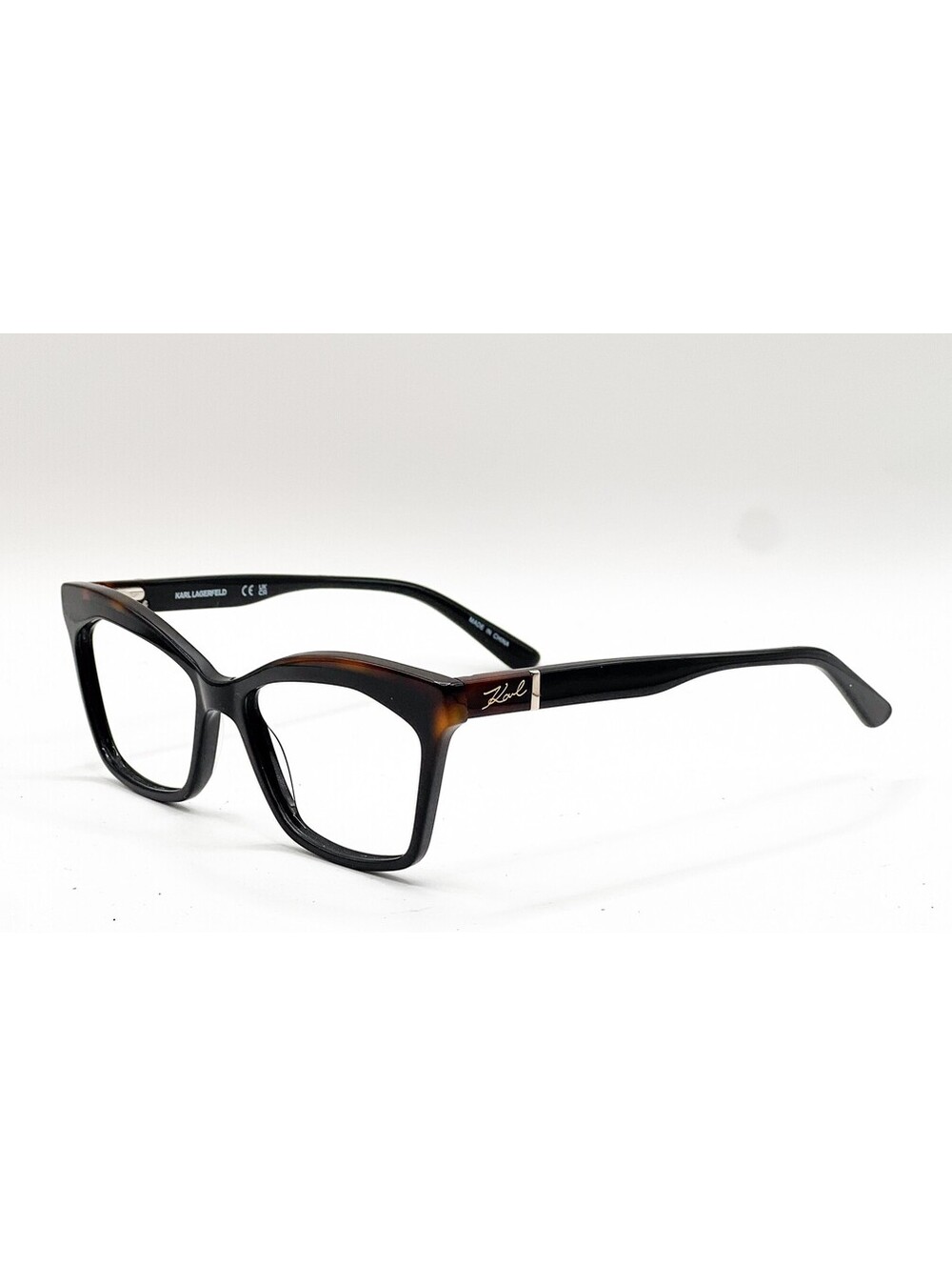 Karl Lagerfeld Kl6117 017 Black Havana Gold Authentic Eyeglass Frames 53-16 - Picture 1 of 5